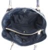 Bolso de mano Coach en cuero acolchado azul marino - Detail D2 thumbnail