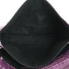 Pochette Balenciaga Classic Enveloppe in pelle viola - Detail D2 thumbnail