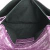 Bolsito de mano Balenciaga Classic Enveloppe en cuero violeta - Detail D3 thumbnail