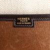 Hermes Jige pouch in brown and chocolate brown grained leather - Detail D3 thumbnail