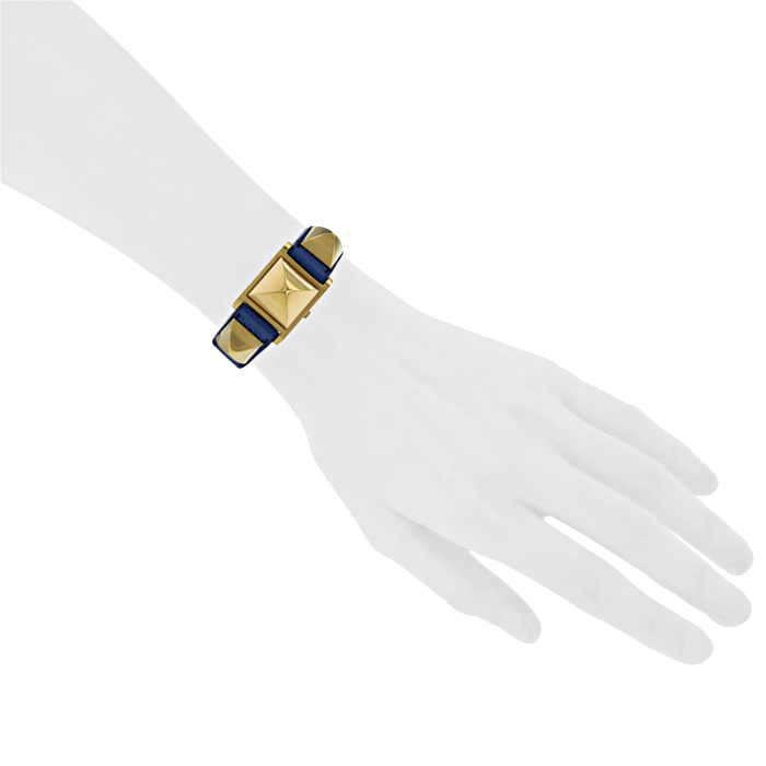 Hermes Médor - Wristwatch watch in gold plated Circa  2000 - Detail D1