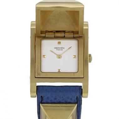 Orologio Hermes Médor in oro placcato Circa  2000
