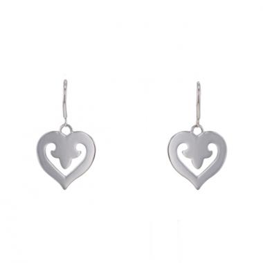 Paire de pendants d'oreilles O.J. Perrin Légende en or blanc