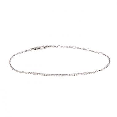 Brazalete Messika Gatsby en oro blanco y diamantes