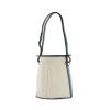 Hermes Farming handbag in white and blue bicolor epsom leather - 00pp thumbnail