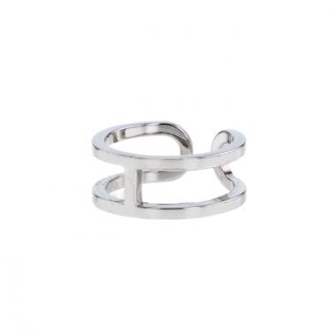 Anello aperto Hermes Osmose in oro bianco