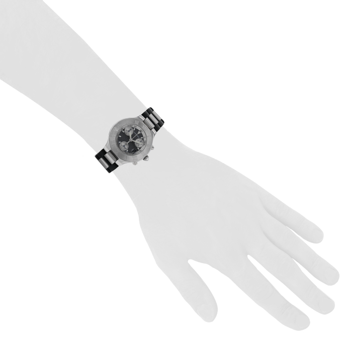 Cartier Chronoscaph 21 de acero Vers 2000 - Detail D1