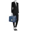 Louis Vuitton briefcase in blue epi leather - Detail D1 thumbnail