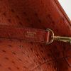 Hermes weekend bag in orange ostrich leather - Detail D3 thumbnail