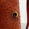 Hermes weekend bag in orange ostrich leather - Detail D4 thumbnail