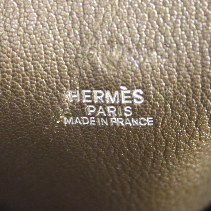 Hermes Omnibus medium model travel bag in khaki epsom leather - Detail D3
