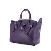 Ralph Lauren Ricky large model handbag in purple leather - 00pp thumbnail