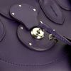 Ralph Lauren Ricky large model handbag in purple leather - Detail D4 thumbnail