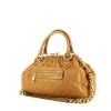 Handbag in brown quilted leather - 00pp thumbnail