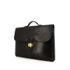 Hermes Sac à dépêches briefcase in black box leather - 00pp thumbnail