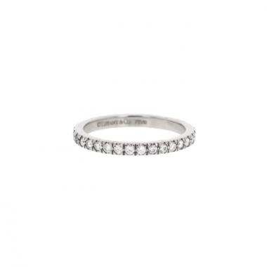 Anello Tiffany & Co Novo in platino e diamanti