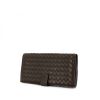 Bottega Veneta wallet in brown braided leather - 00pp thumbnail