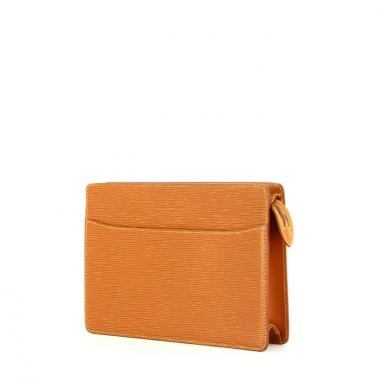 Louis Vuitton pouch in brown epi leather