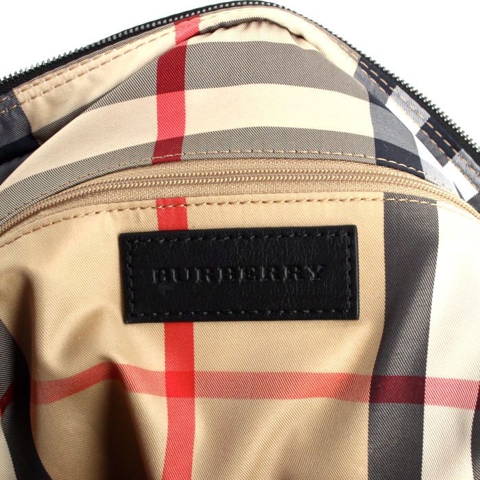 Borsa in tela e pelle nera - Detail D3