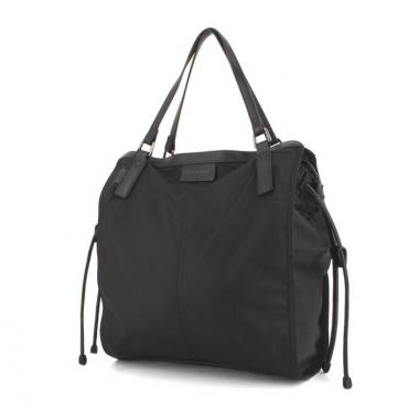 Sac à main Burberry en toile et cuir noir