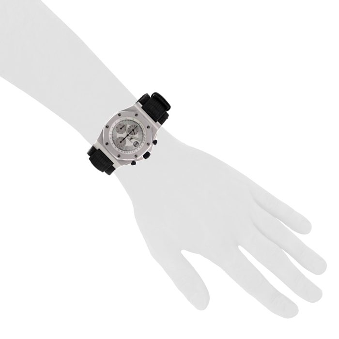 Reloj Audemars Piguet Royal Oak Chrono de acero Circa  2003 - Detail D1