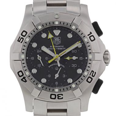 Reloj TAG Heuer Aquaracer Chronograph de acero Ref : CN211A Circa  2003