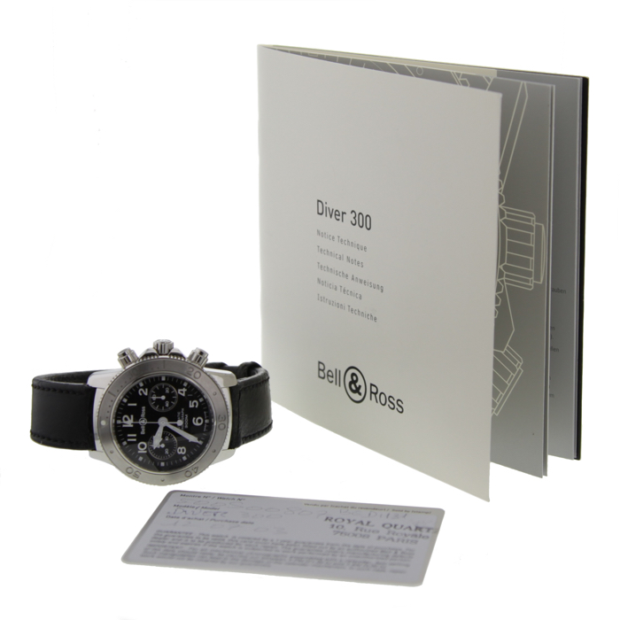 Bell 
Ross chronograph Diver 300 watch in stainless steel Circa  2000