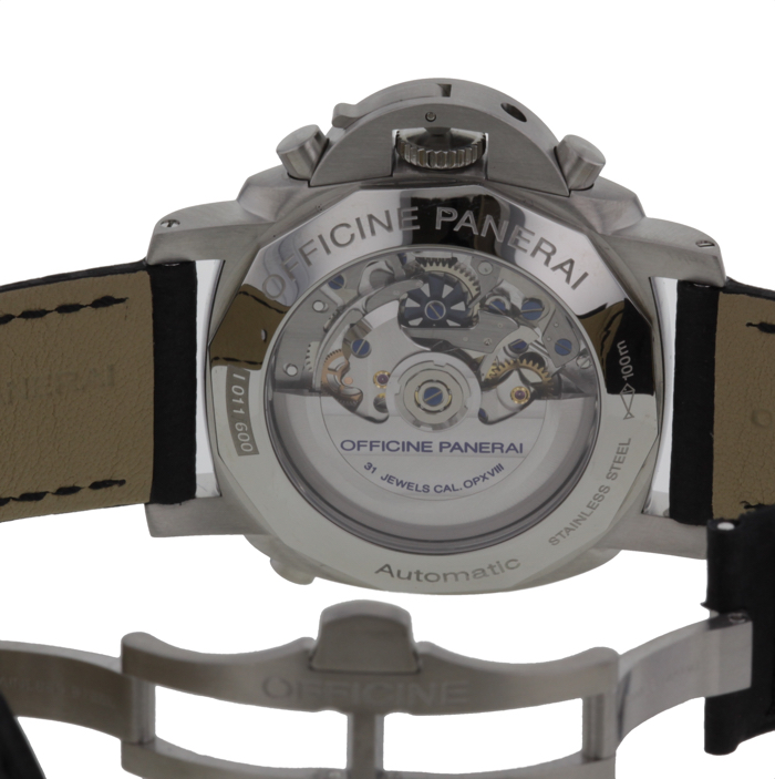 Reloj Panerai Luminor Rattrapante 1950 de acero Ref : OP : 6641 Circa  2000 - Detail D2