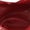 Borsa a spalla in pelle martellata rossa con decori geometrici - Detail D2 thumbnail