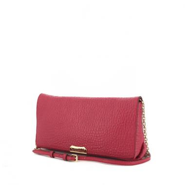 Burberry handbag/clutch in pink grained leather