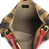 Fendi shopping bag in black and brown canvas - Detail D2 thumbnail