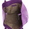 Bolso de mano Bottega Veneta en cuero trenzado violeta - Detail D2 thumbnail