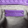 Bolso de mano Bottega Veneta en cuero trenzado violeta - Detail D3 thumbnail