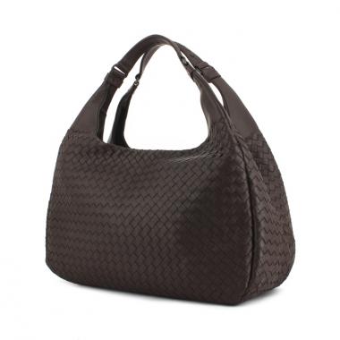 Bottega Veneta Campana handbag in brown braided leather
