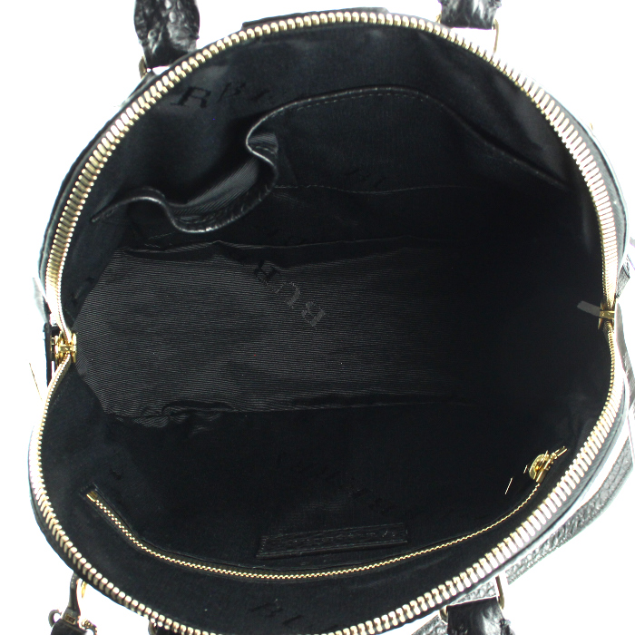 Burberry Orchad handbag in black leather - Detail D3