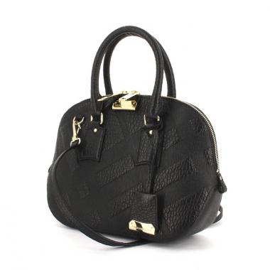 Bolso de mano Burberry Orchad en cuero negro