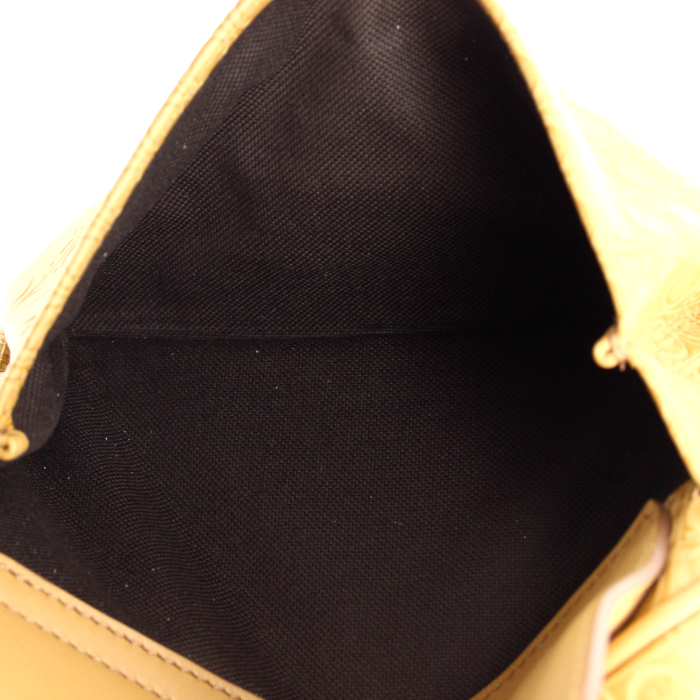 Vanity Salvatore Ferragamo en cuero Monogram beige - Detail D4