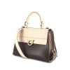 Salvatore Ferragamo handbag in beige, chocolate brown and brown tricolor leather - 00pp thumbnail