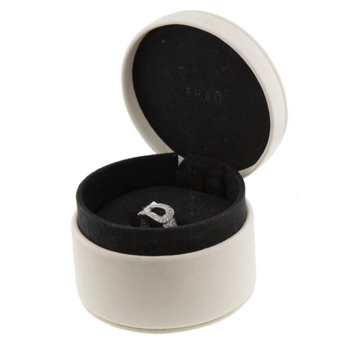 Bague Fred Force 10 grand modèle en or blanc et diamants - Detail D2