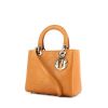 Dior Lady Dior medium model handbag in brown leather cannage - 00pp thumbnail