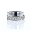 Opening O.J. Perrin ring in white gold and diamonds - 360 thumbnail