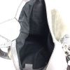 Bolso de mano Gucci Jackie en ante caqui y cuero gris - Detail D3 thumbnail