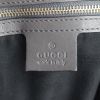 Gucci Jackie handbag in khaki suede and grey leather - Detail D4 thumbnail