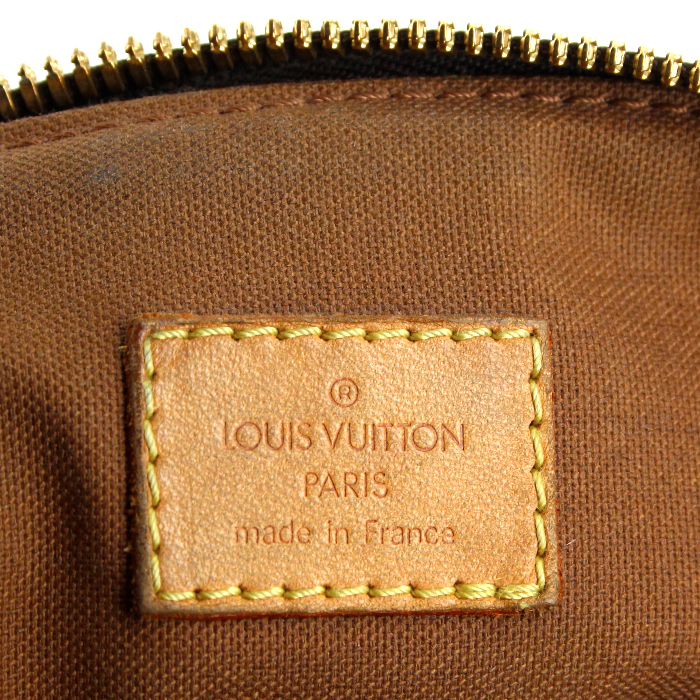 Bolso de mano Louis Vuitton Tivoli en lona Monogram y cuero natural - Detail D3