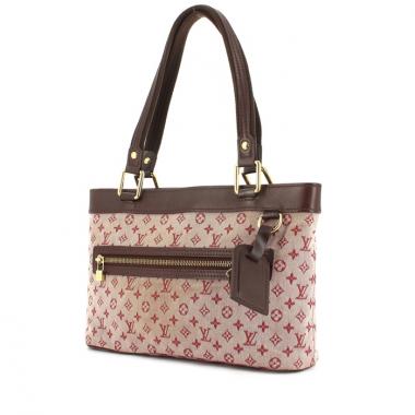Sac à main Louis Vuitton Lucille petit modèle en toile monogram et cuir bordeaux