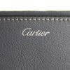 Bolso de mano Cartier C De Cartier modelo pequeño en cuero azul gris - Detail D4 thumbnail