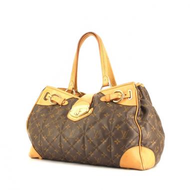 Borsa Louis Vuitton in tela monogram e pelle naturale