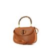 Gucci Bamboo handbag in brown leather - 00pp thumbnail