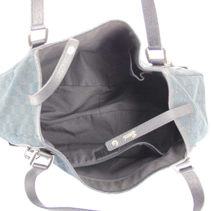 Gucci handbag in black monogram canvas - Detail D2