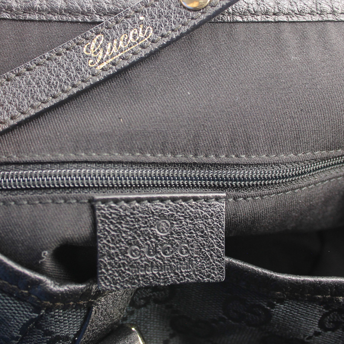 Gucci handbag in black monogram canvas - Detail D3
